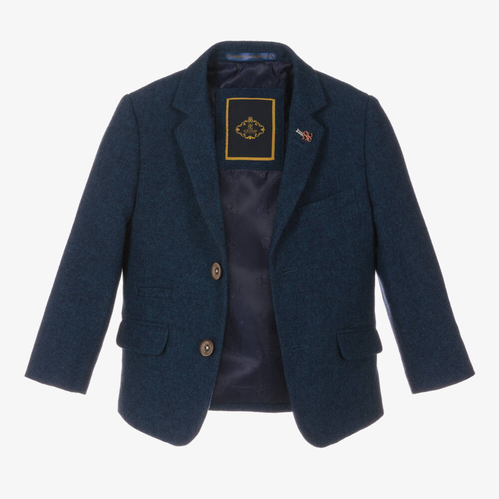 House of Cavani-Boys Navy Tweed Orson Ensemble | Childrensalon Outlet