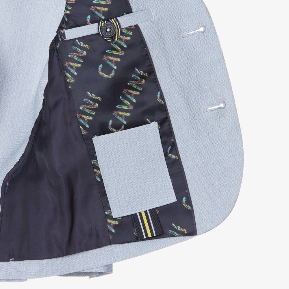 House of Cavani-Boys Sky Blue Tailored Blazer | Childrensalon Outlet