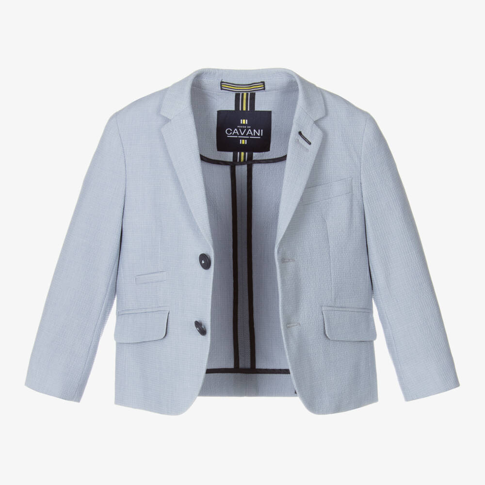 House of Cavani-Boys Sky Blue Tailored Blazer | Childrensalon Outlet