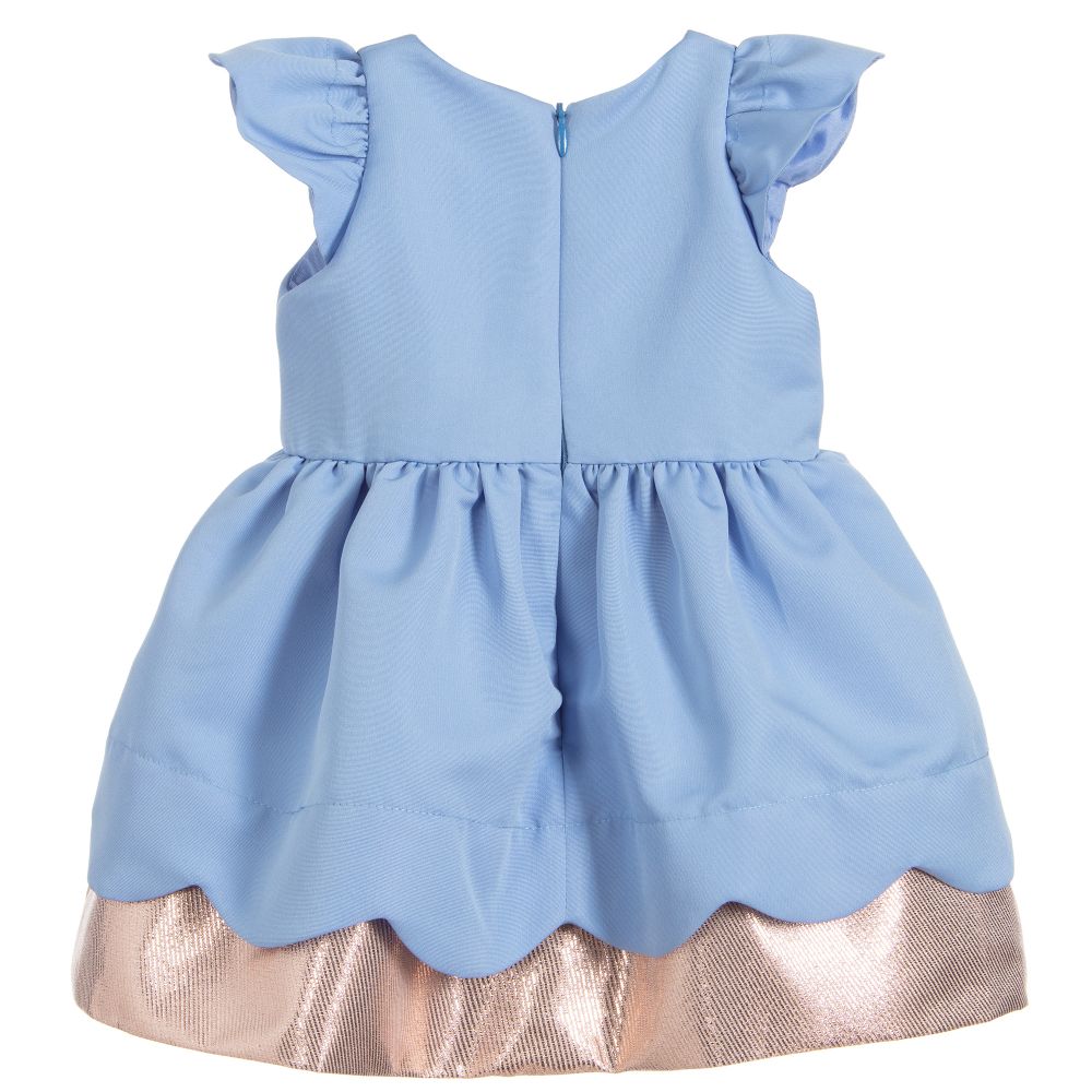 Hucklebones London-Baby Girls Blue Dress Set | Childrensalon Outlet