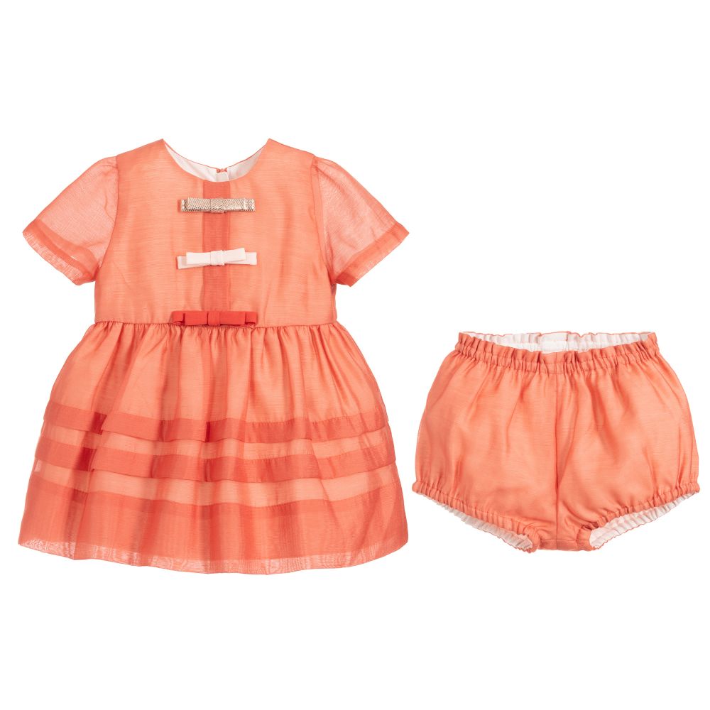 coral dress for girl