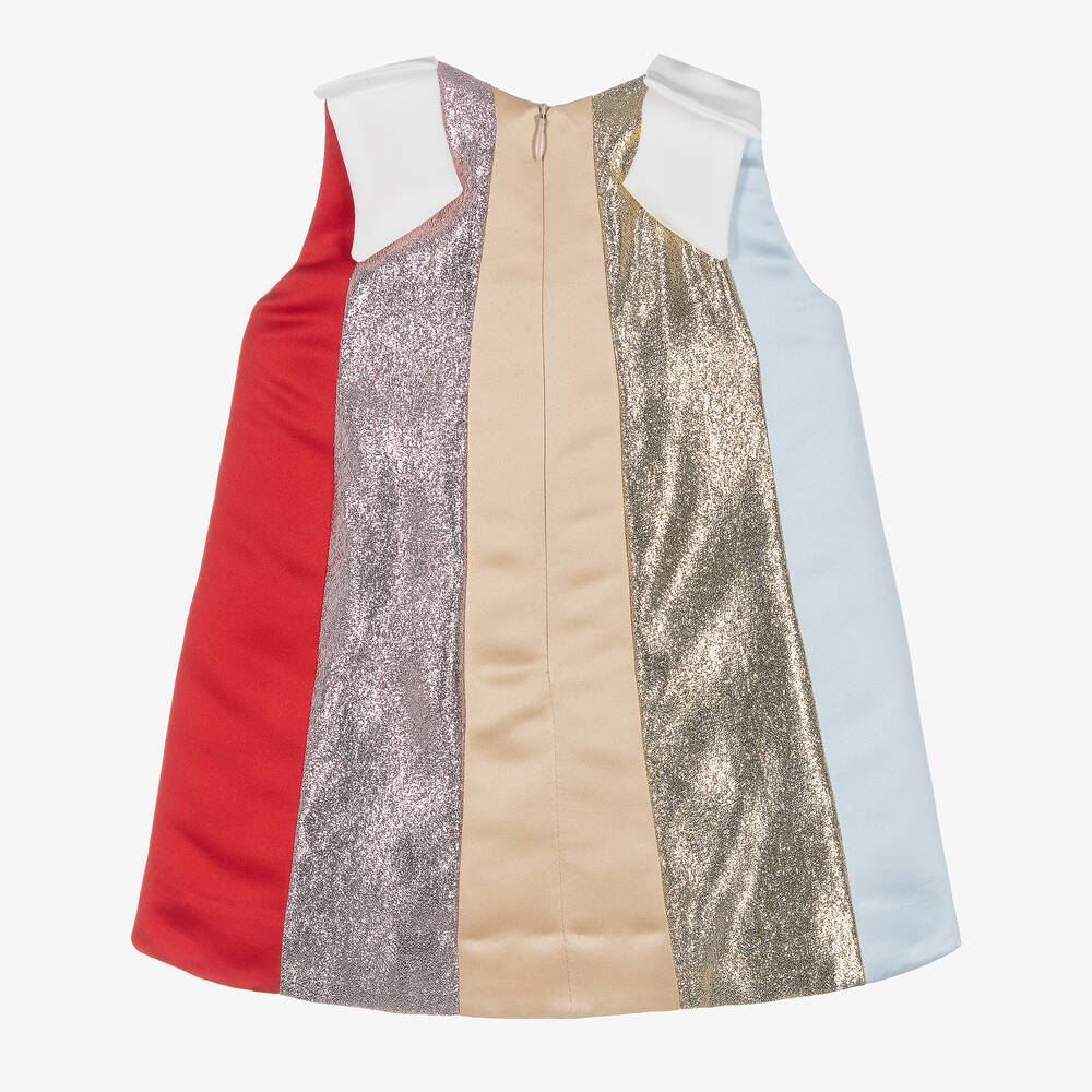 Hucklebones London-Разноцветное платье-трапеция | Childrensalon Outlet