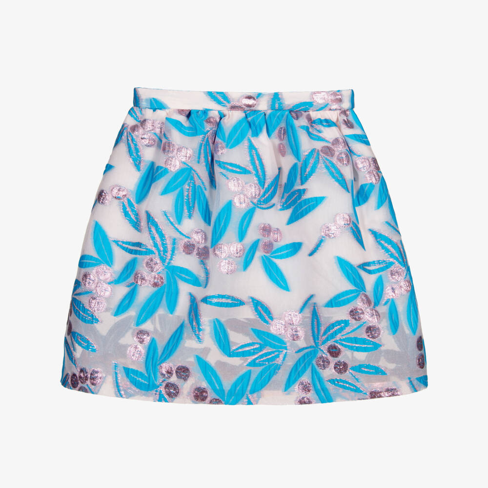 Hucklebones London-Розово-голубая юбка | Childrensalon Outlet