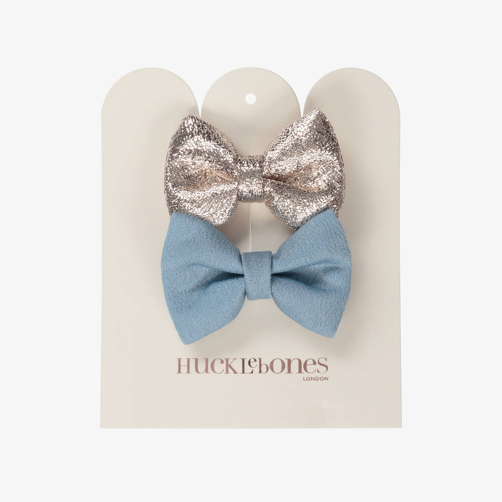 Hucklebones London-Girls 2 Pack Hair Clips (5cm) | Childrensalon Outlet