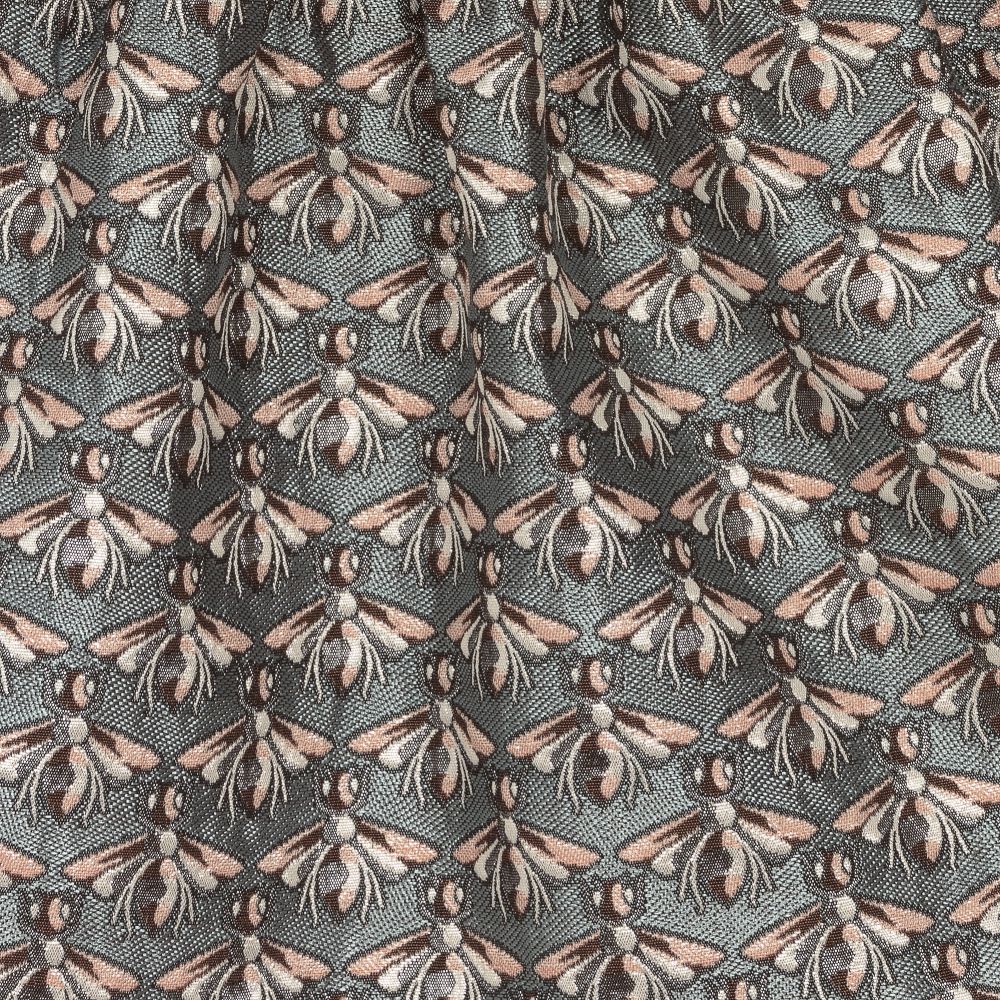 Hucklebones London-Синее жаккардовое платье с пчелами для девочек | Childrensalon Outlet