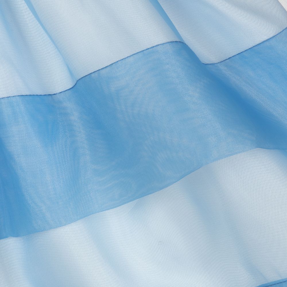 Hucklebones London-Girls Blue Organza Dress | Childrensalon Outlet