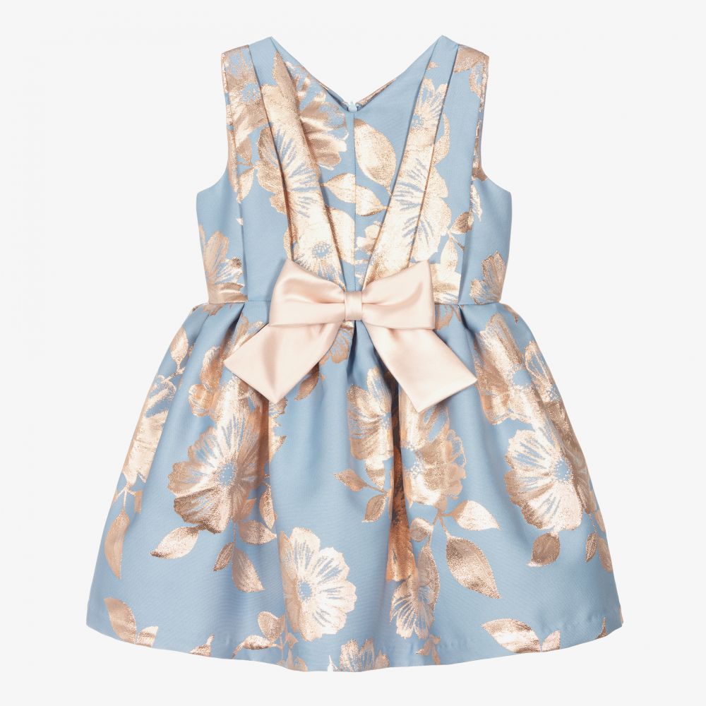 Blue dress rose gold shoes clearance