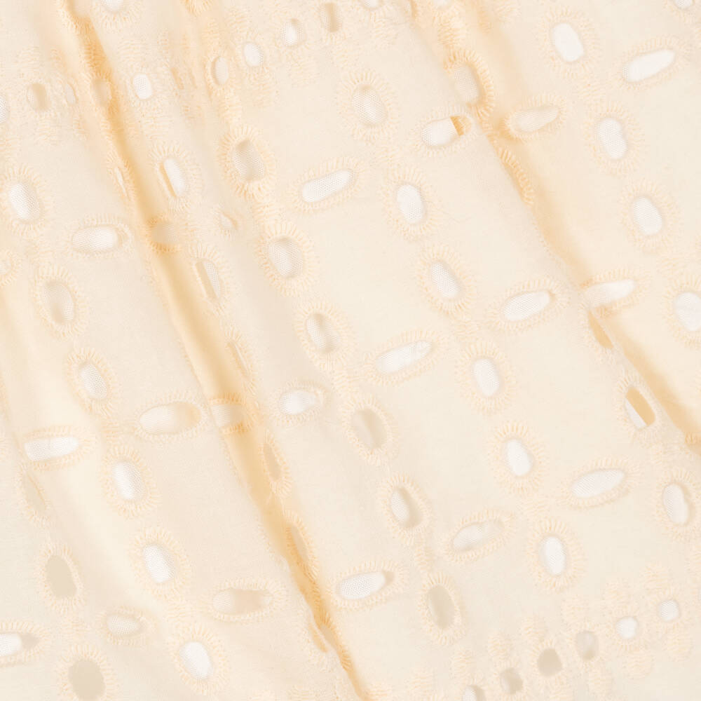 Hucklebones London-Нежное кремовое платье с вышивкой для девочек | Childrensalon Outlet