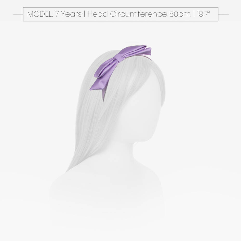 Hucklebones London-Girls Elegant Satin Bow Headpiece | Childrensalon Outlet