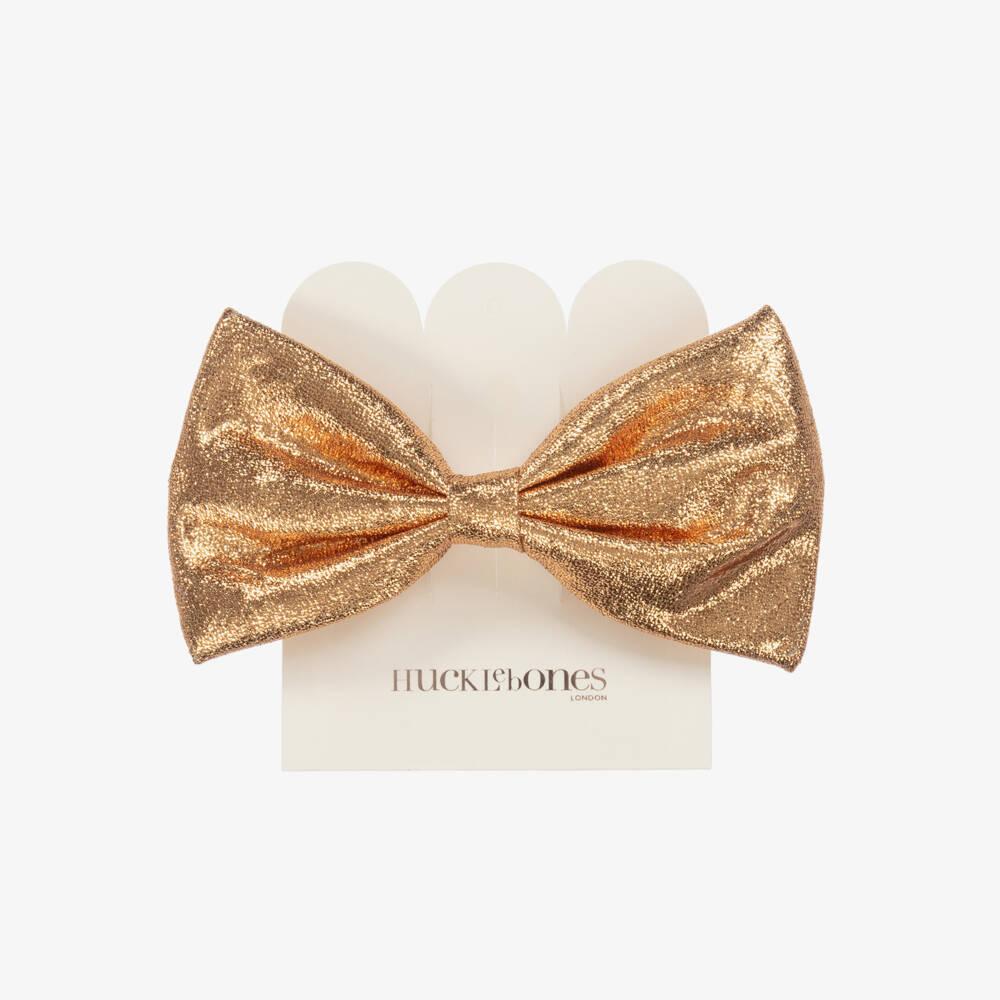 Hucklebones London-مشبك شعر ذهبي براق للبنات | Childrensalon Outlet