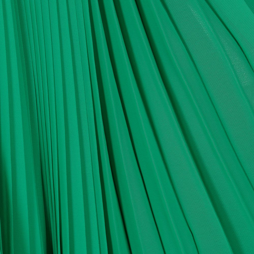 Hucklebones London-Зеленое плиссированное платье для девочек | Childrensalon Outlet