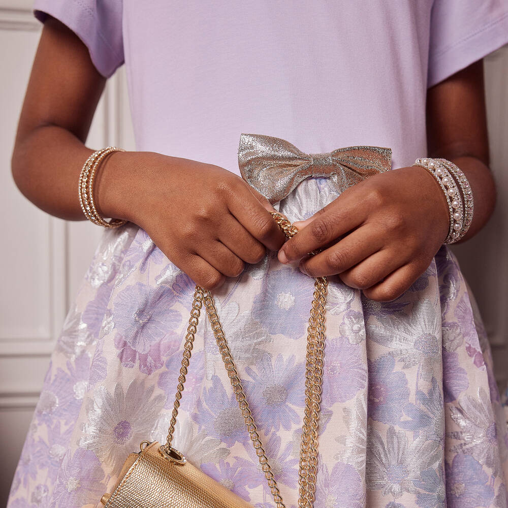Hucklebones London scallop-collar jacquard dress set - Pink