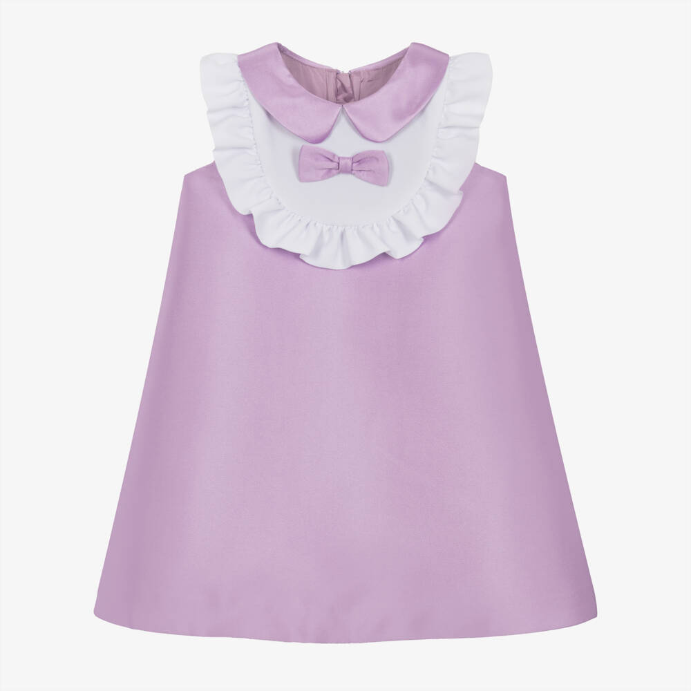 Hucklebones London-فستان ساتان بنفسجي للبنات | Childrensalon Outlet
