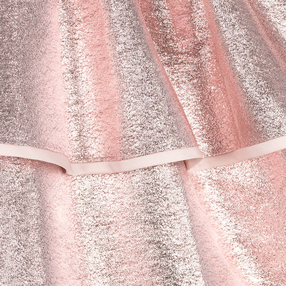 Hucklebones London-Платье цвета розовый металлик для девочек | Childrensalon Outlet