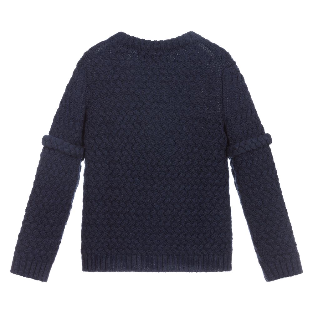 Girls navy blue sweater sale