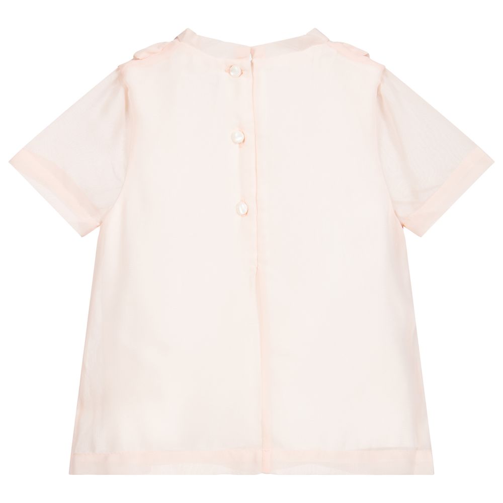 light pink chiffon blouse