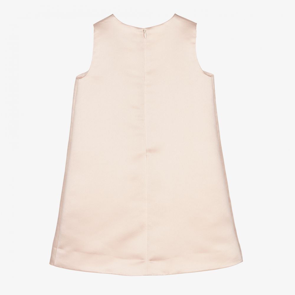 Hucklebones London-Розовое атласное платье-трапеция для девочек | Childrensalon Outlet
