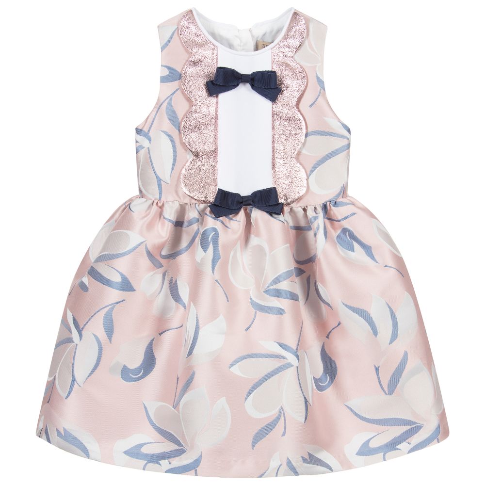 Hucklebones London - Girls Pink & Blue Dress | Childrensalon