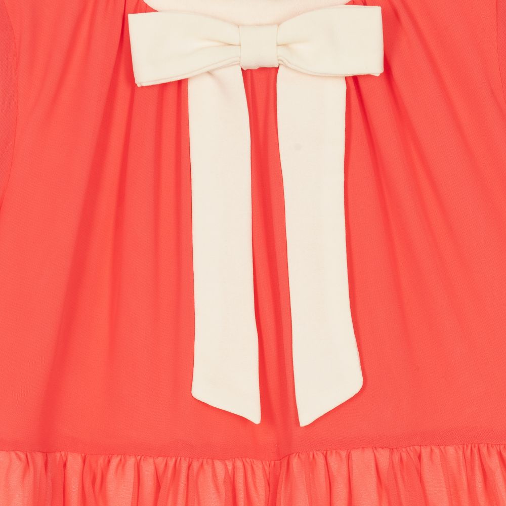 Hucklebones London-Girls Pink Chiffon Dress | Childrensalon Outlet