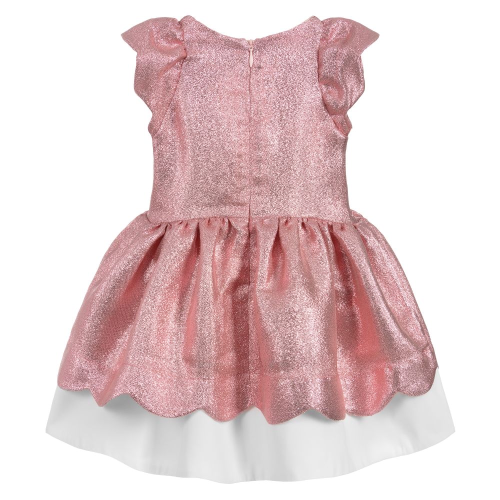 Hucklebones London-Розовое платье с блестками для девочек | Childrensalon Outlet