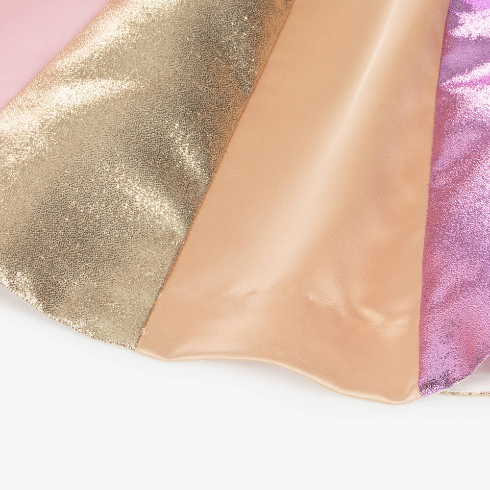 Hucklebones London-Girls' Pink & Golden Sparkle Dress | Childrensalon Outlet