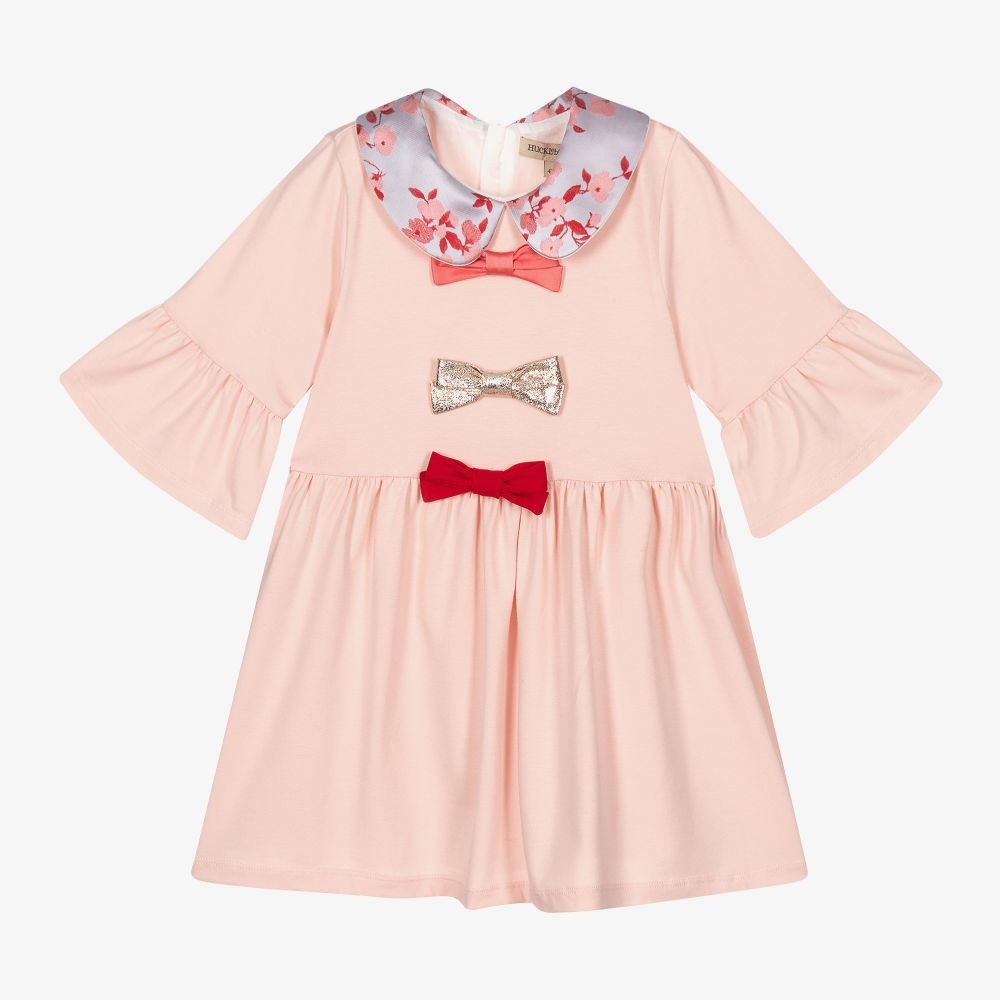 Hucklebones London - Розовое платье из джерси для девочек | Childrensalon