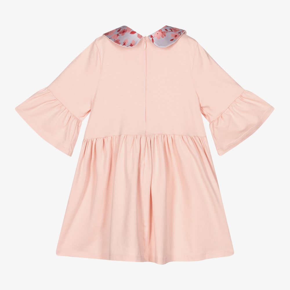 Hucklebones London-Розовое платье из джерси для девочек | Childrensalon Outlet