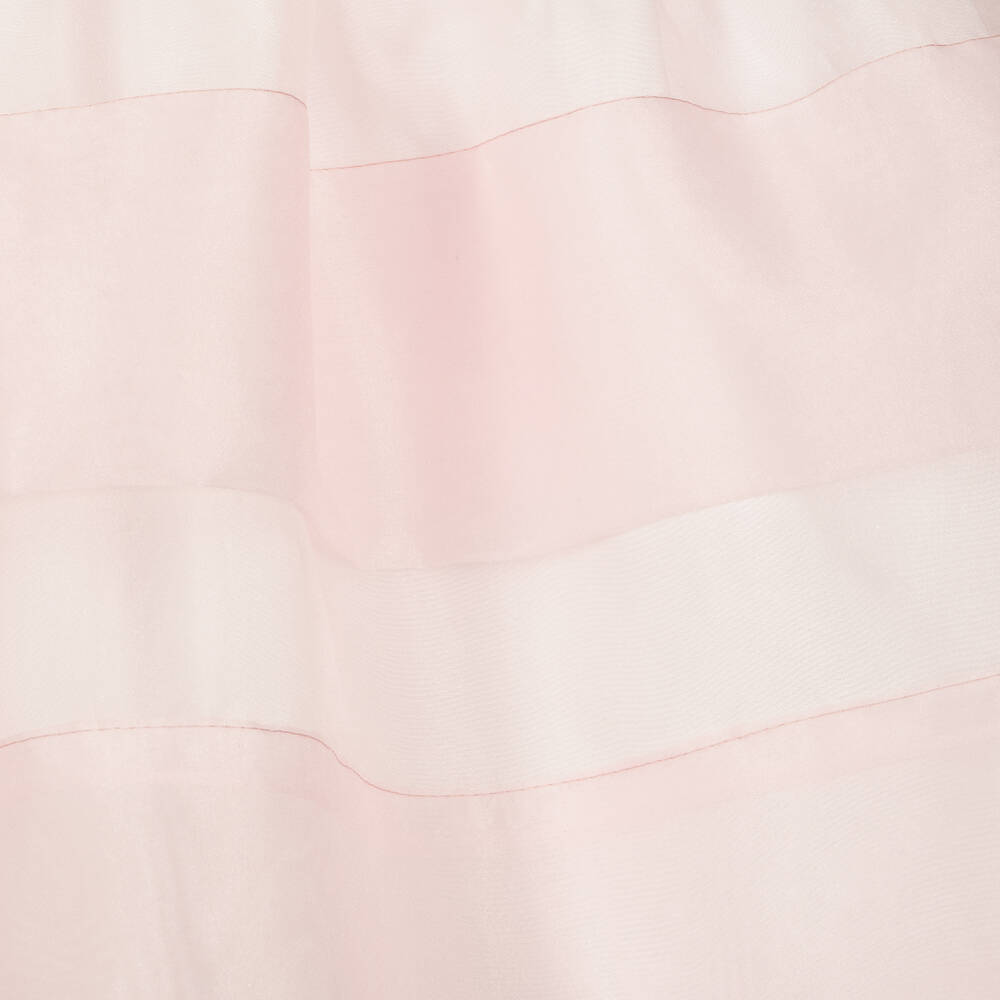 Hucklebones London-Girls Pink Organza Ladybird Dress | Childrensalon Outlet