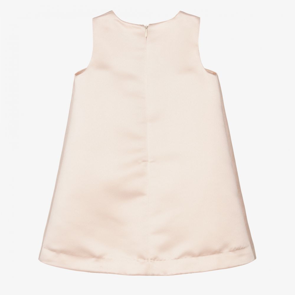 Hucklebones London-Розовое атласное платье для девочек | Childrensalon Outlet