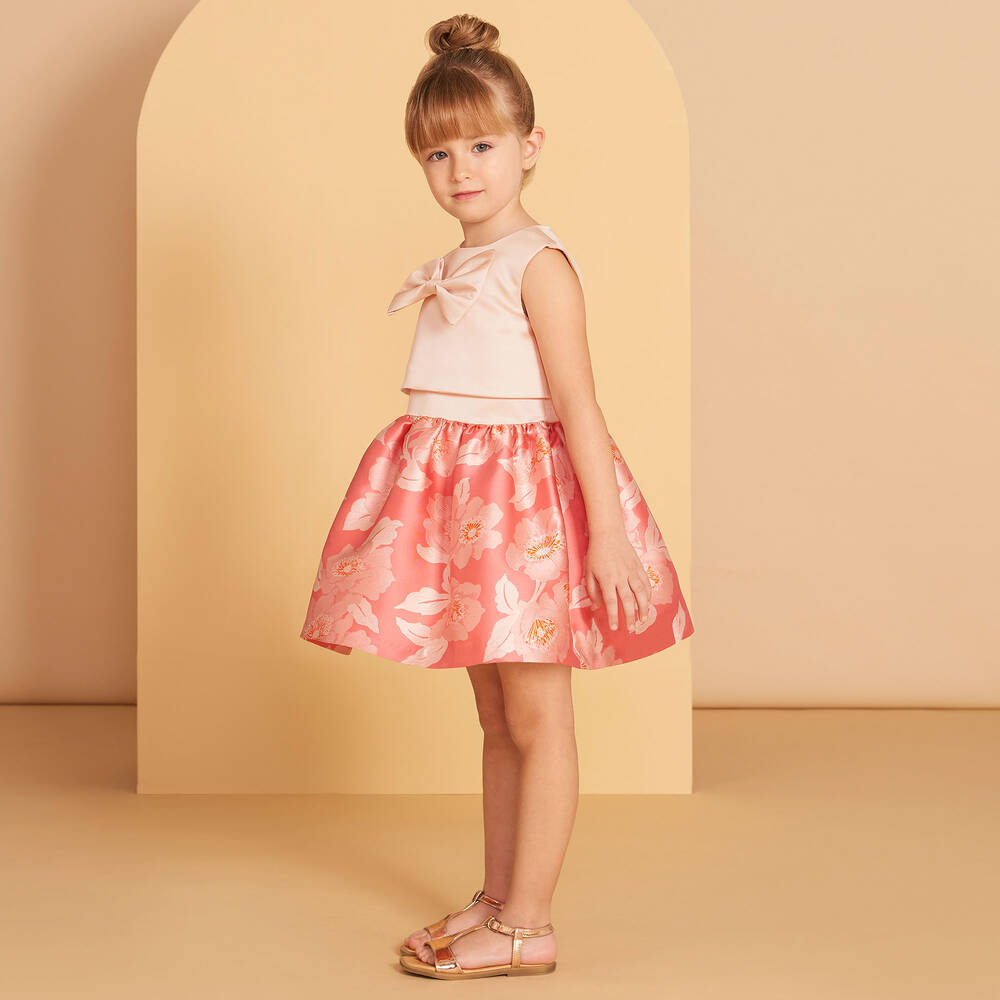 Hucklebones London-Розовая блузка из вискозы для девочек | Childrensalon Outlet
