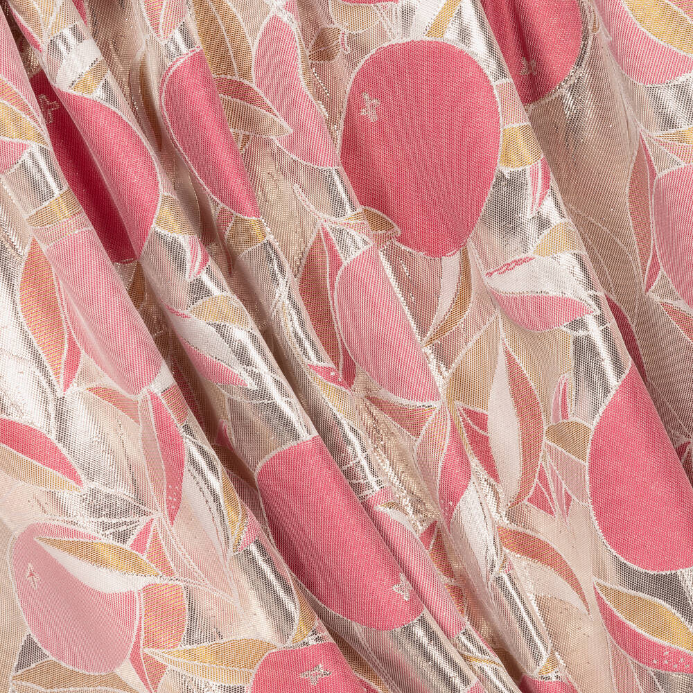 Hucklebones London-Серебристое жаккардовое платье для девочек | Childrensalon Outlet