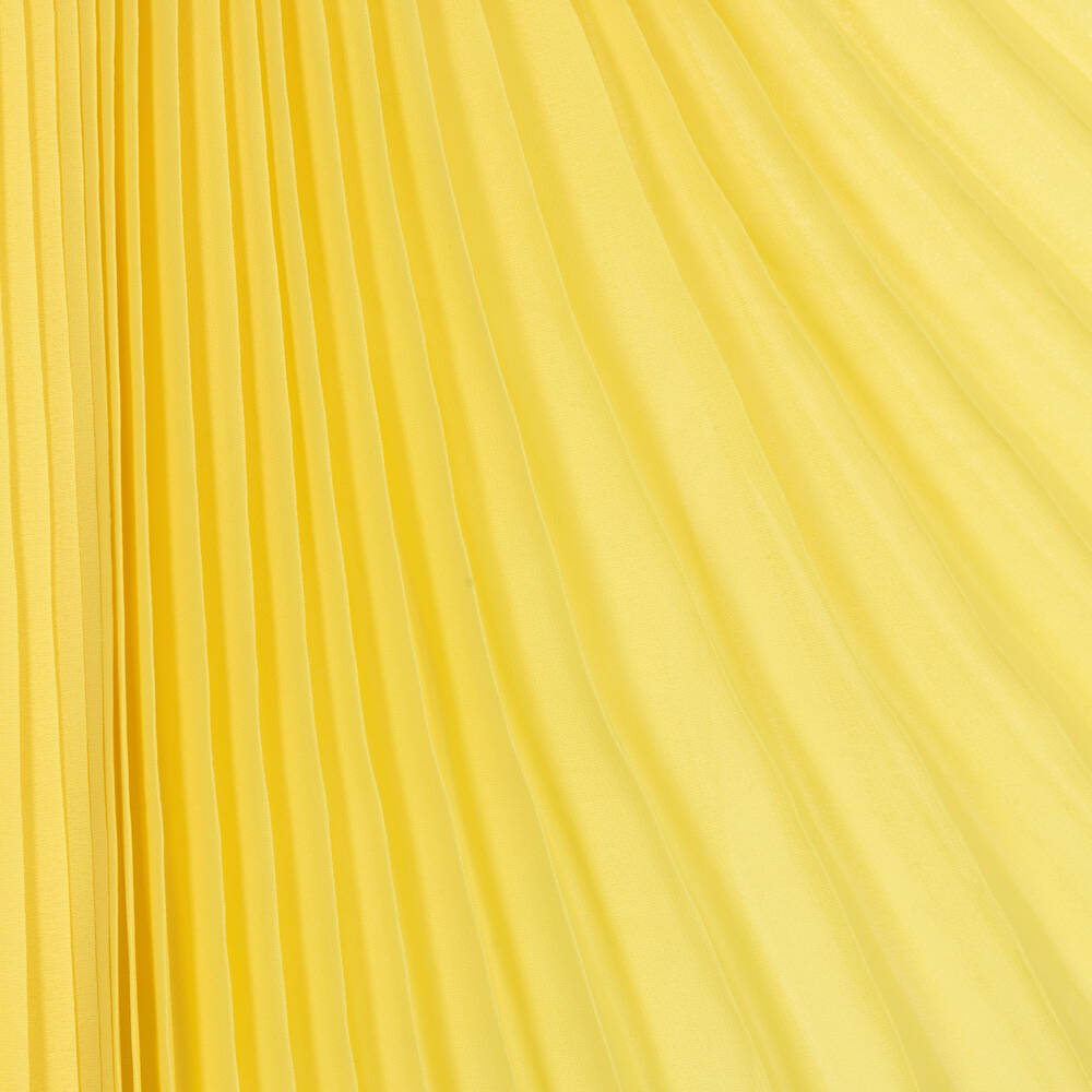 Hucklebones London-فستان شيفون لون أصفر | Childrensalon Outlet