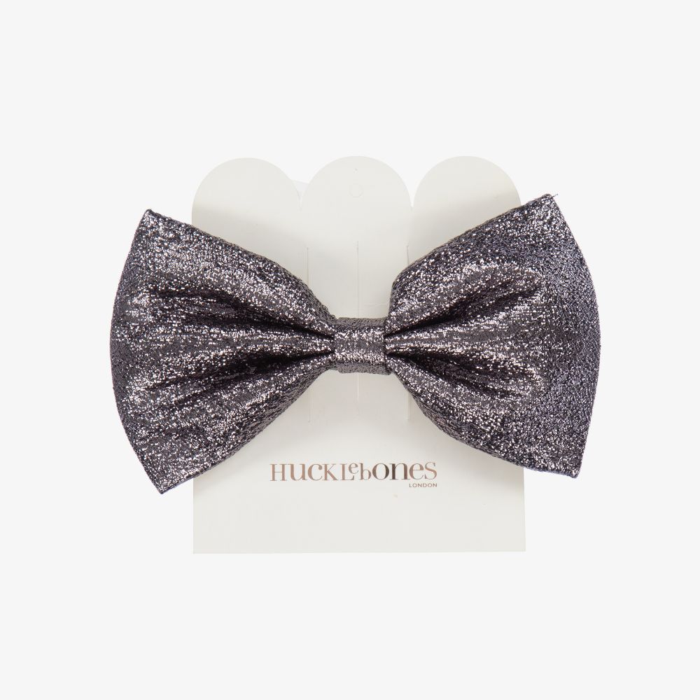 Hucklebones London-Заколка цвета олова из ламе (13см) | Childrensalon Outlet