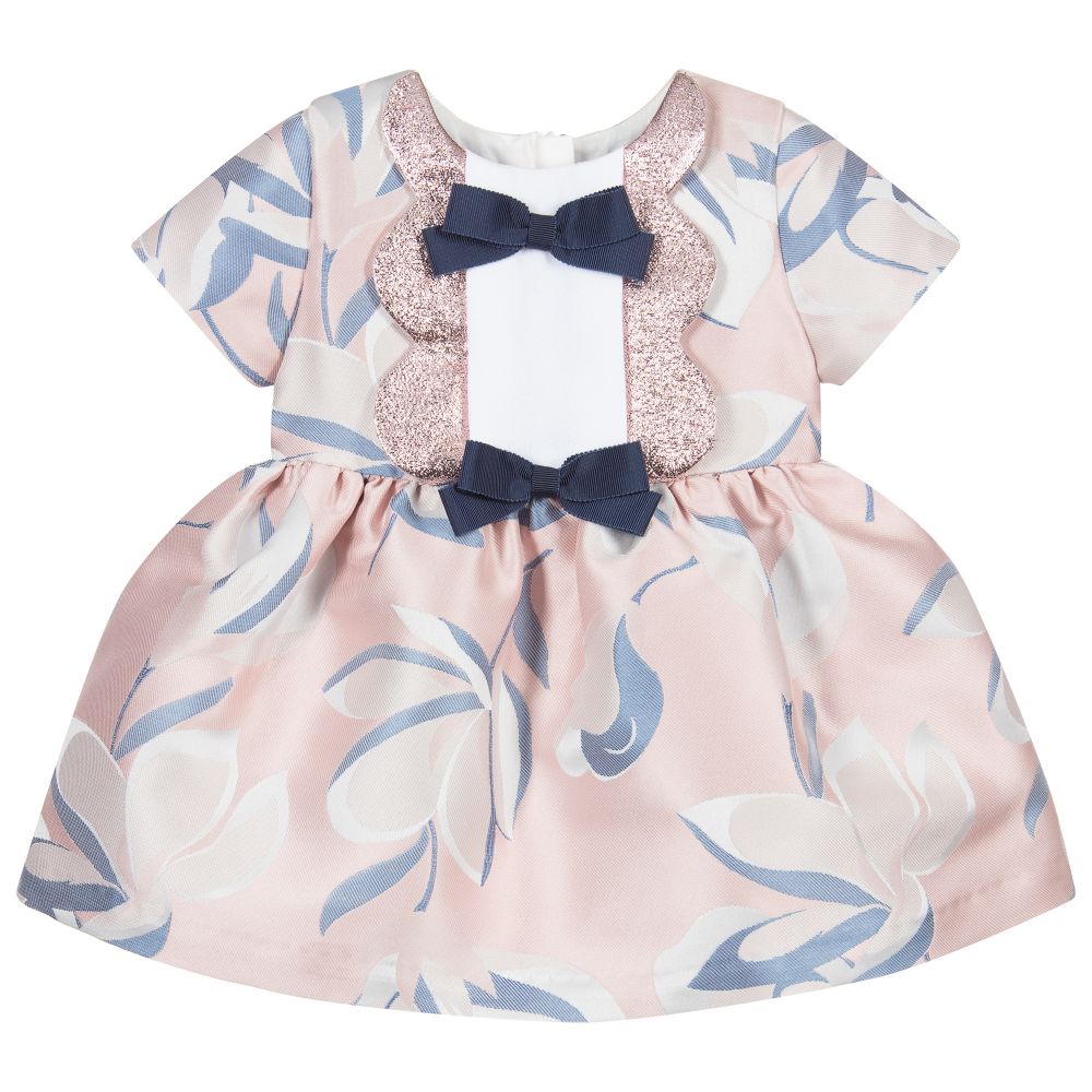 Hucklebones London - Платье и трусики голубого и розового цвета для малышей | Childrensalon