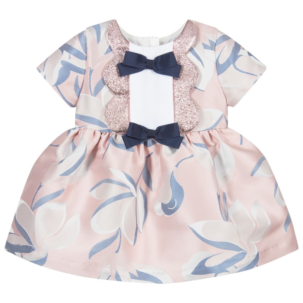 Hucklebones London-Платье и трусики голубого и розового цвета для малышей | Childrensalon Outlet
