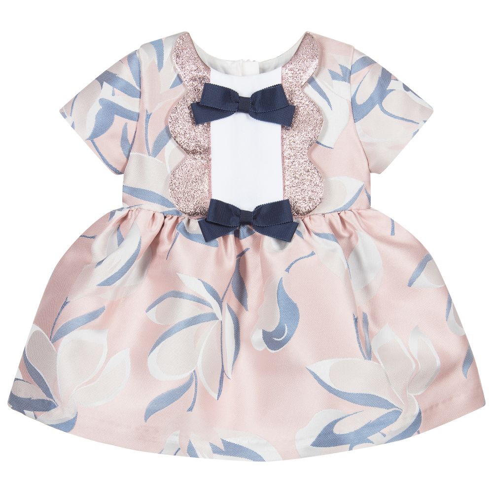 Hucklebones London - Babykleid-Set in Rosa und Blau | Childrensalon