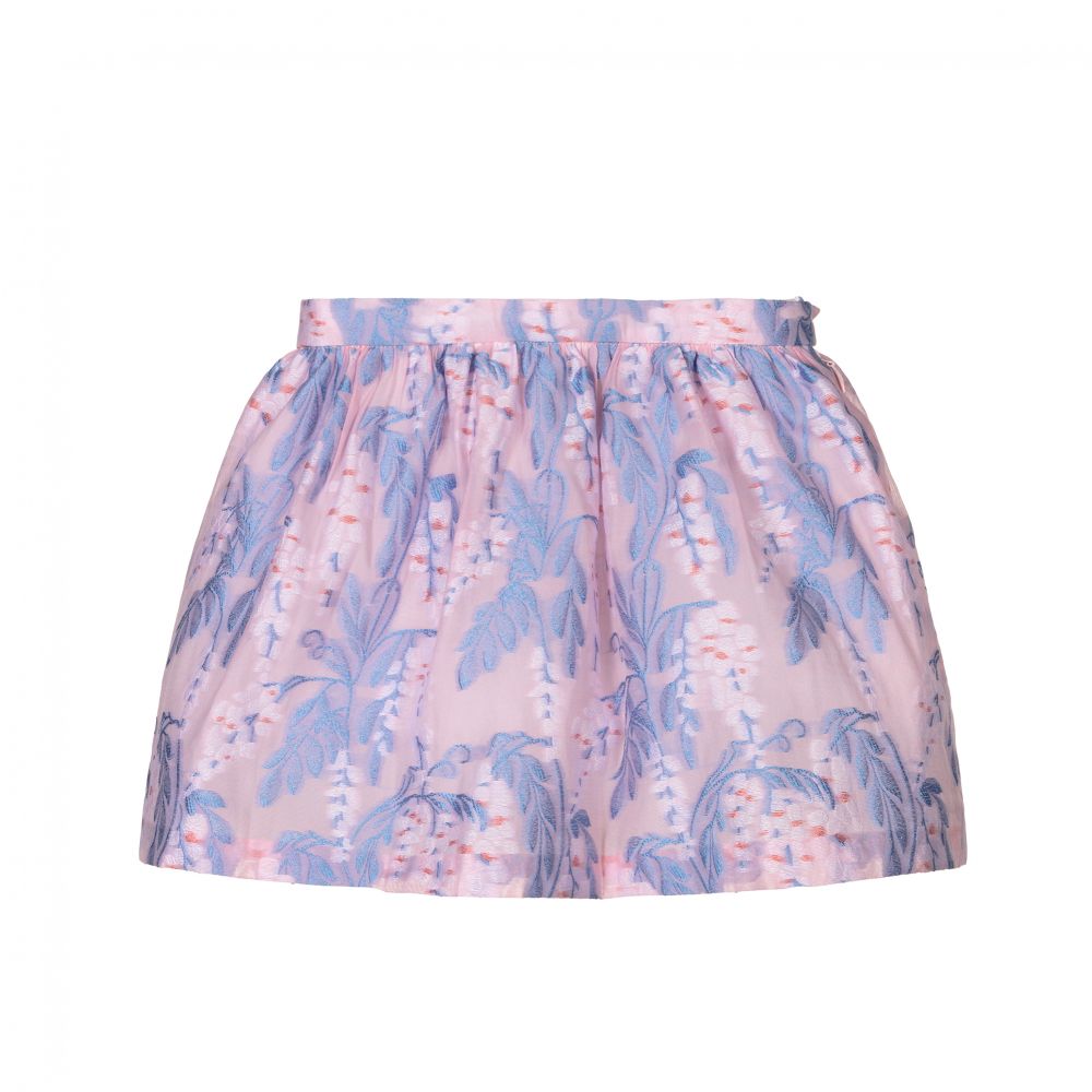 Hucklebones London - Pink & Blue Floral Skirt | Childrensalon
