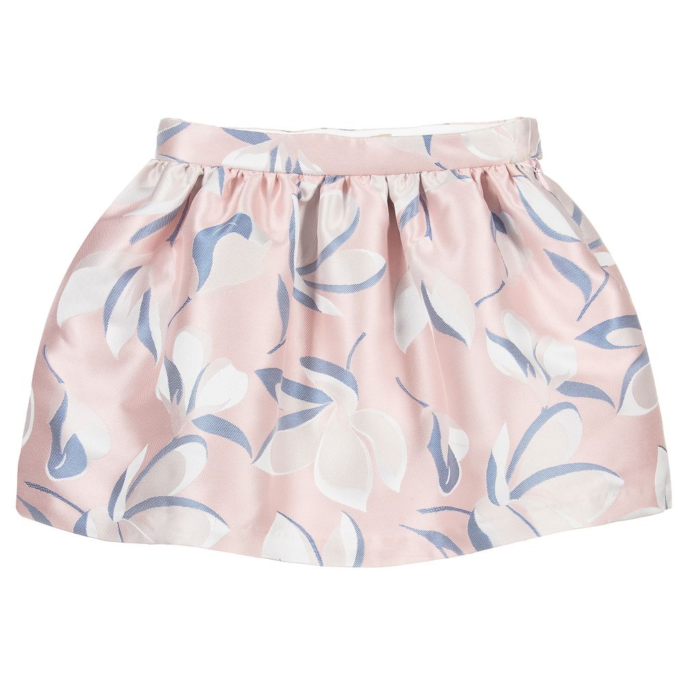 Hucklebones London - Satinrock in Rosa und Blau | Childrensalon