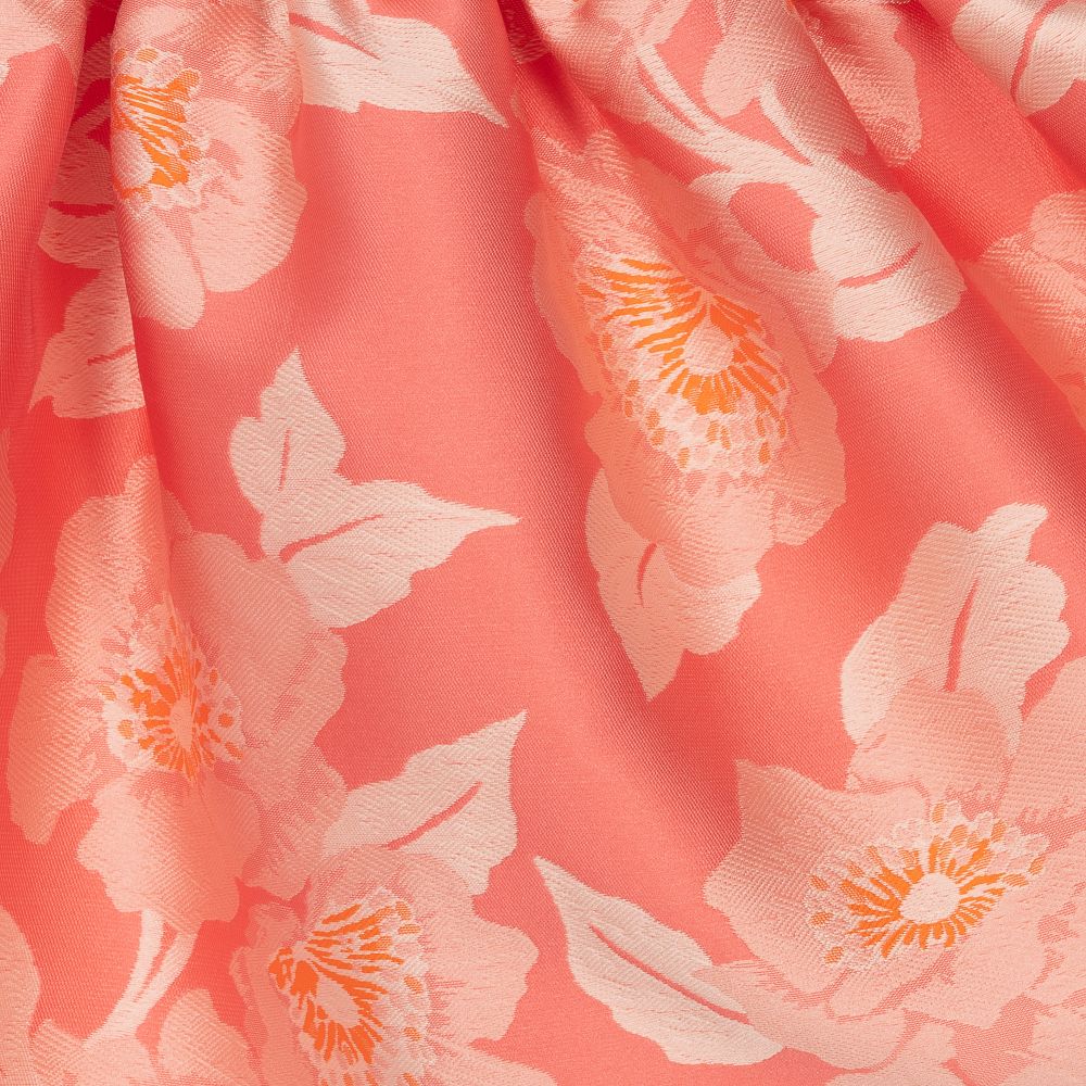 Hucklebones London-Pink Floral Jacquard Dress | Childrensalon Outlet