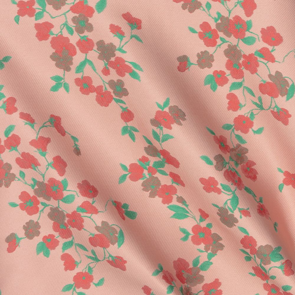 Hucklebones London-Розовое атласное платье-трапеция с цветами | Childrensalon Outlet