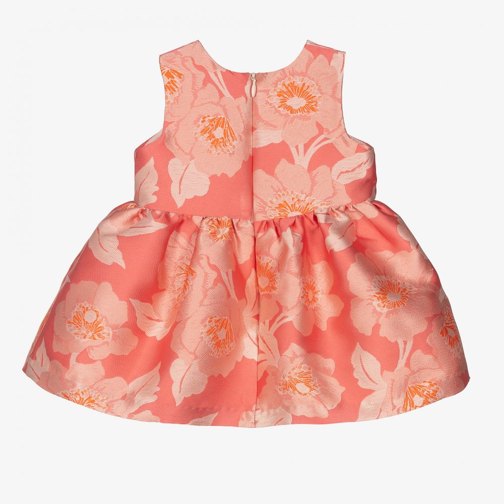 Hucklebones London-Pink Jacquard Baby Dress Set | Childrensalon Outlet