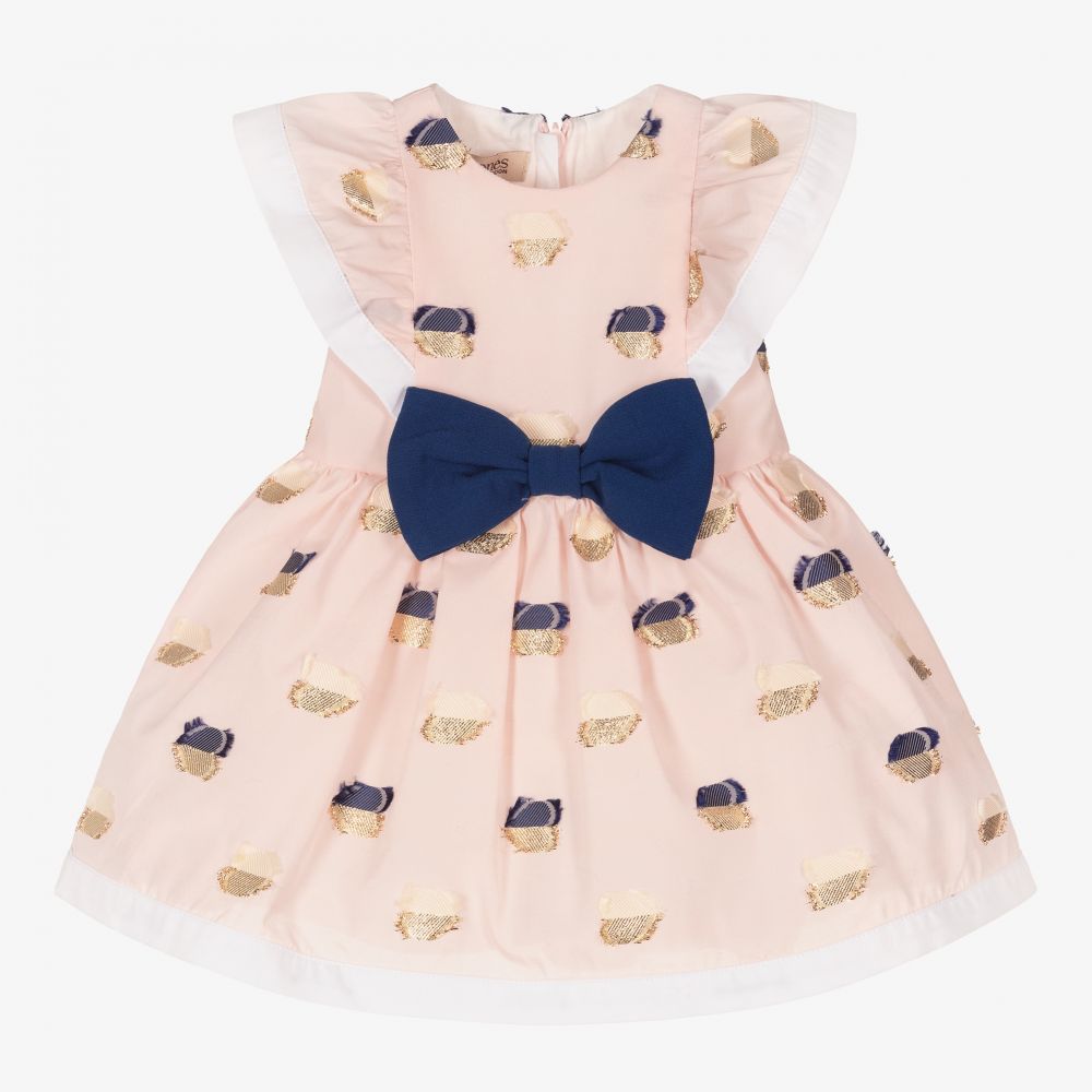 Hucklebones London - Ens. robe rose en jacquard | Childrensalon