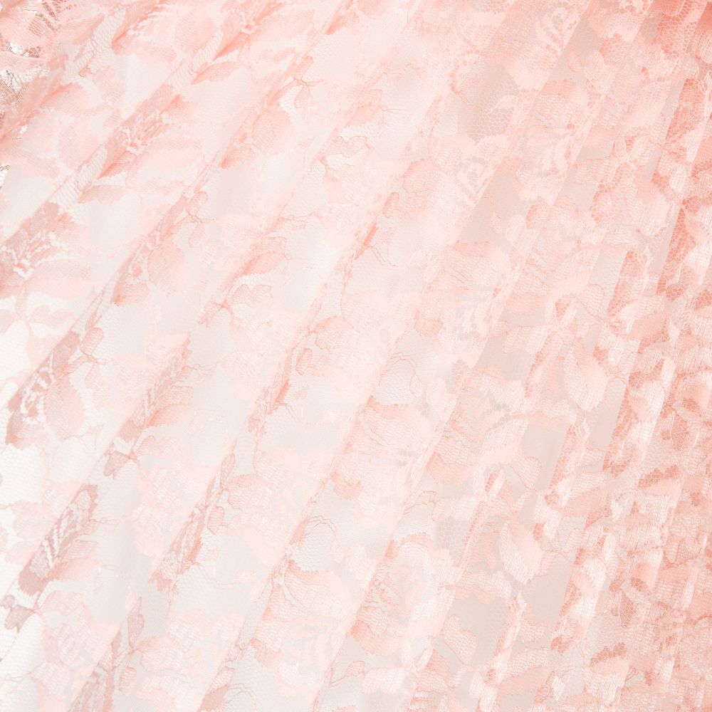 Hucklebones London-Розовое кружевное платье с рюшами | Childrensalon Outlet