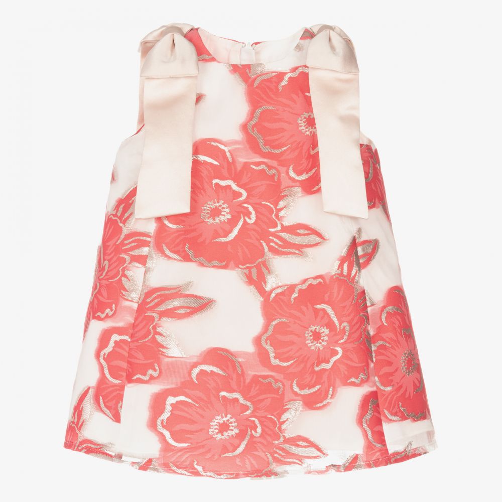 Hucklebones London - Розово-белое платье и трусики для малышей | Childrensalon