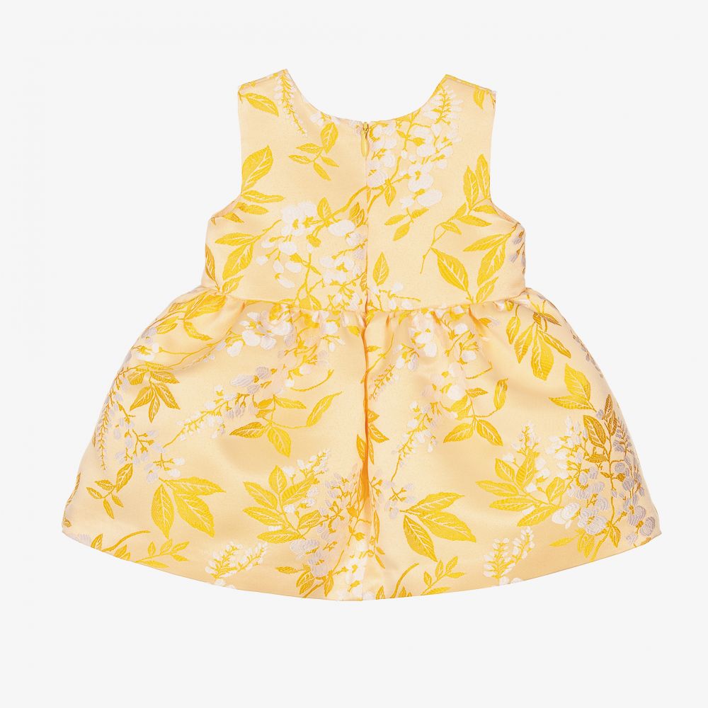 Hucklebones London-Yellow Jacquard Dress Set | Childrensalon Outlet