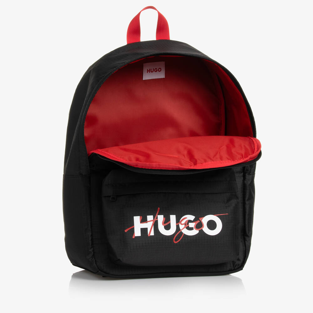 HUGO Black Backpack 38cm Childrensalon Outlet