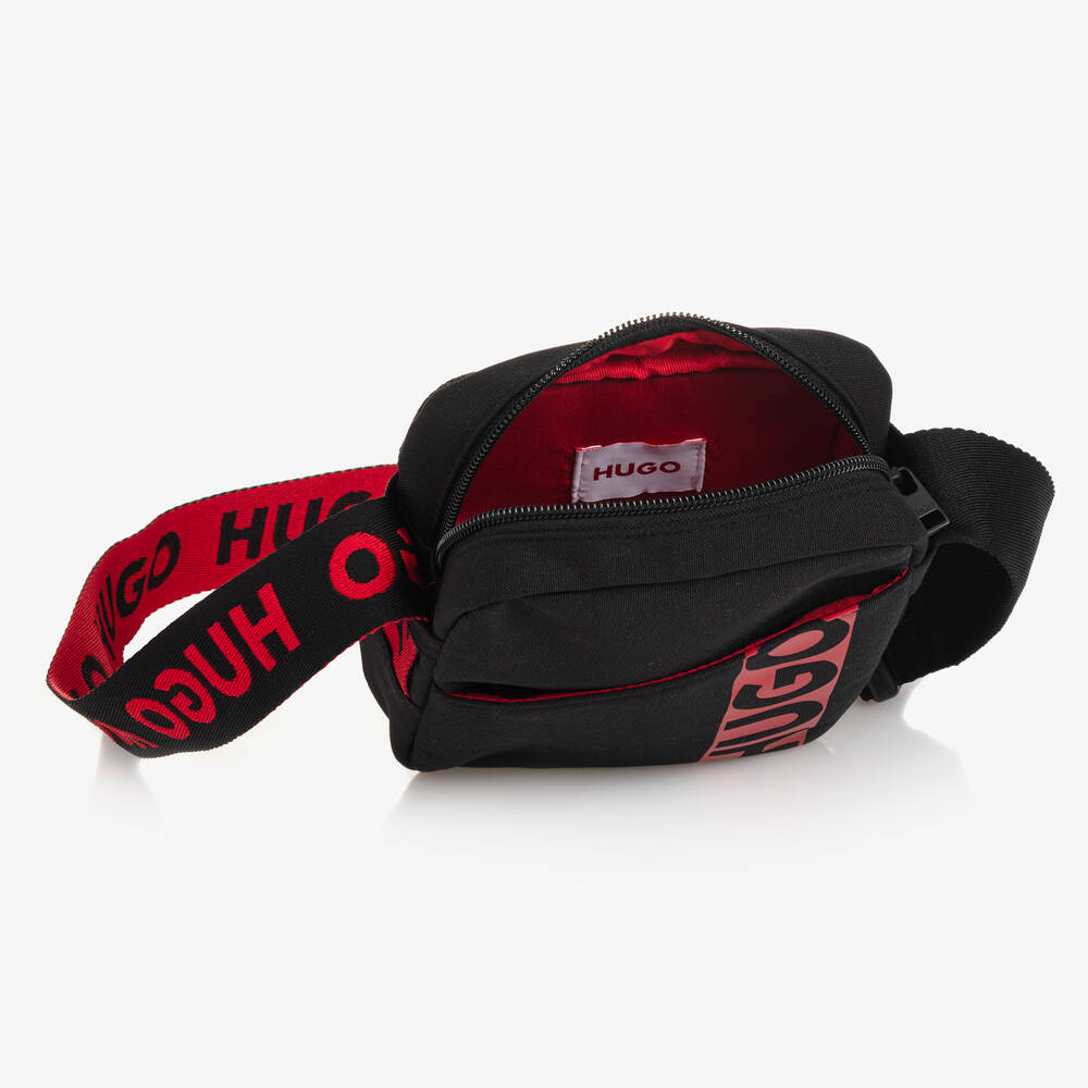 HUGO Black Messenger Bag 20cm