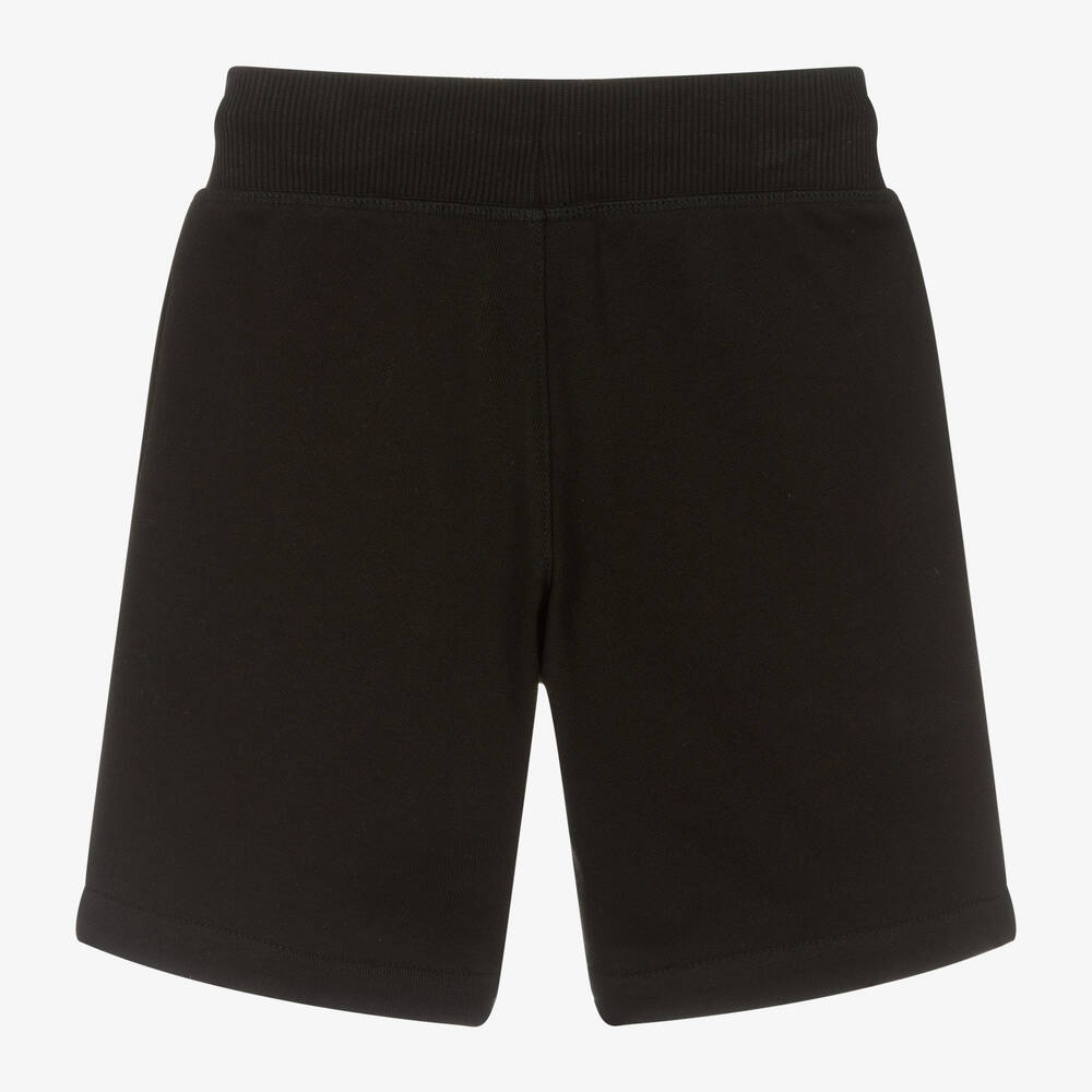 HUGO Boys Black Cotton Jersey Shorts
