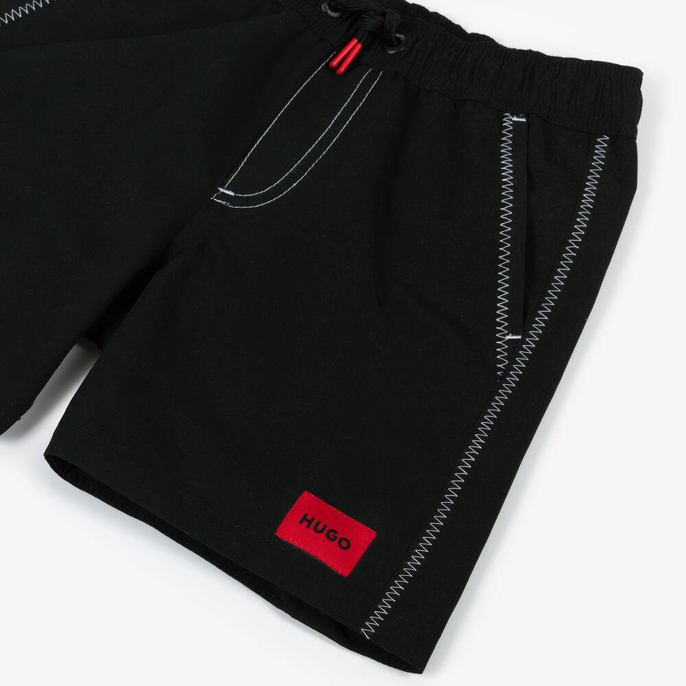 هيوغو-شورت سباحة لون أسود للأولاد | Childrensalon Outlet