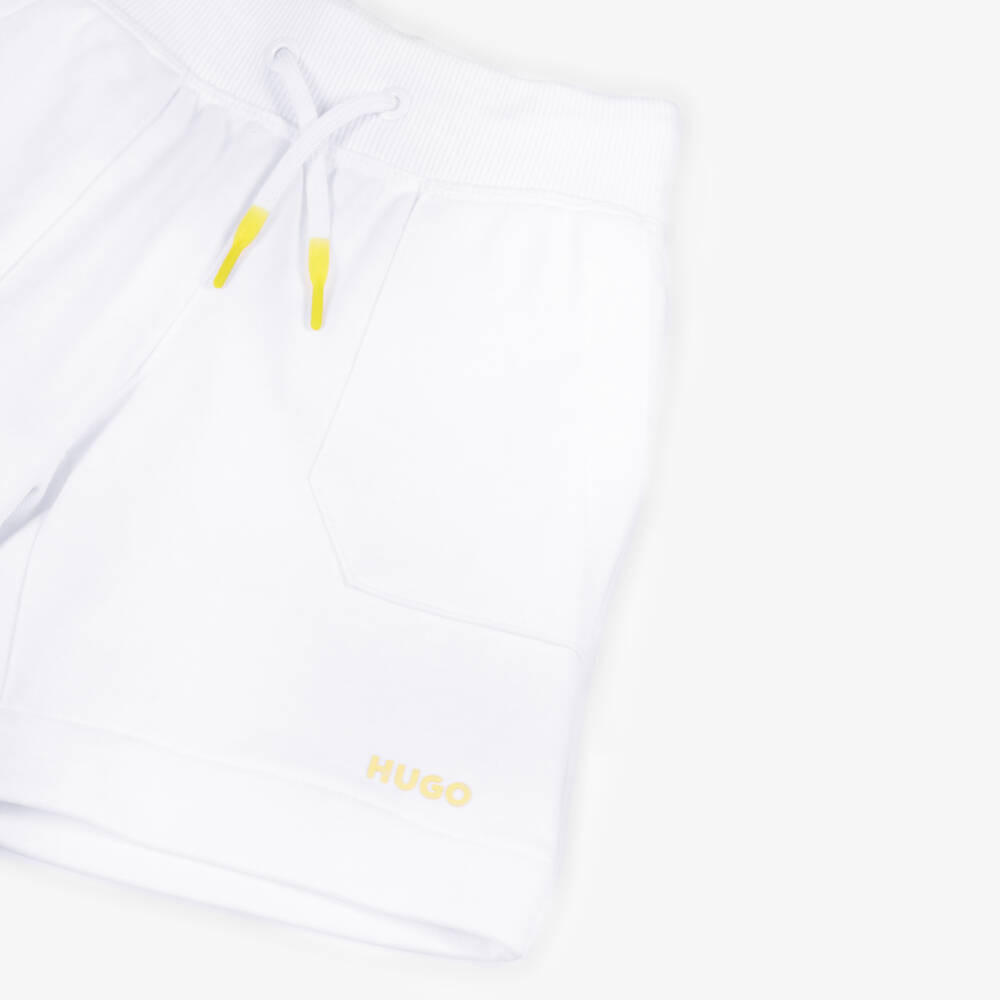 HUGO-Boys Bright Blaze Logo Shorts | Childrensalon Outlet